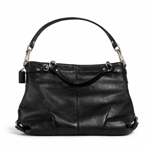 Coach Brooke Convertible hobo shoulder bag black pebbled leather, F17165. - Picture 1 of 7